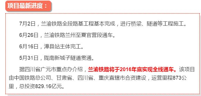 最新！蘭渝鐵路路基工程完成，廣元至重慶北段項(xiàng)目招標(biāo)